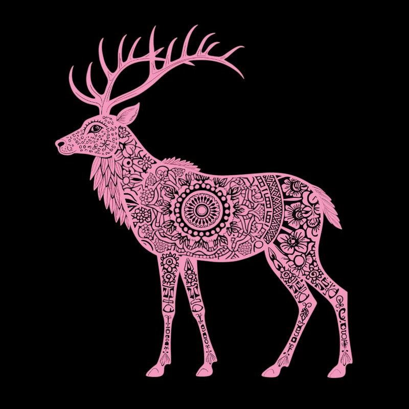 Mandala Hirsch Hirsche Mystisches Madalas