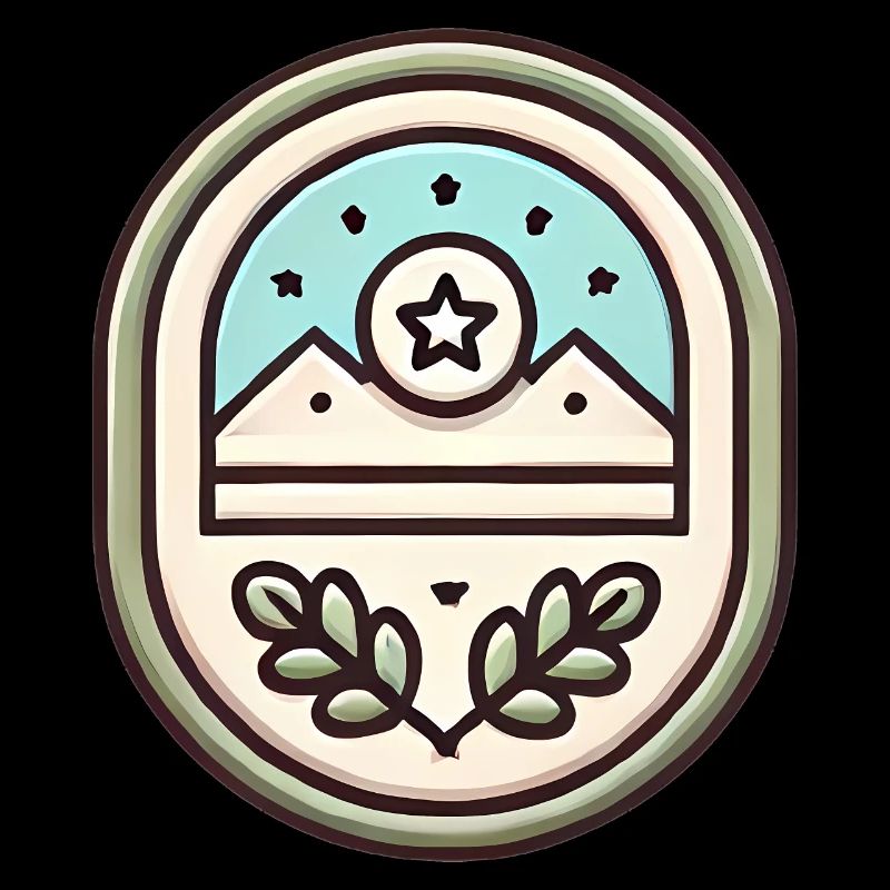 Illustration douce de conception de badge simple