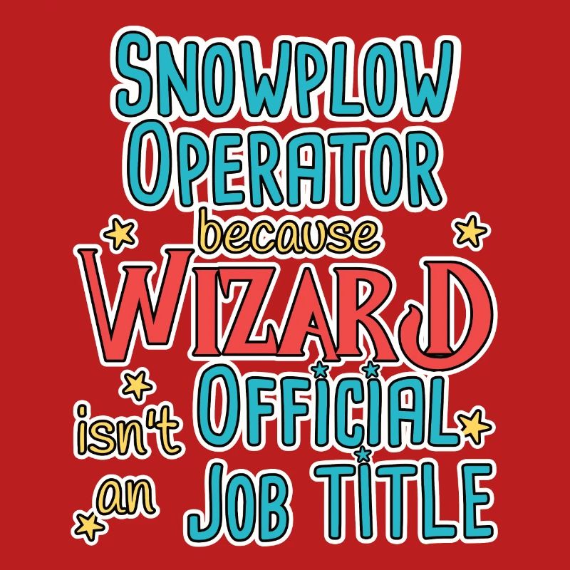 Snowplow Operator Wizard Schneepflugfahrer