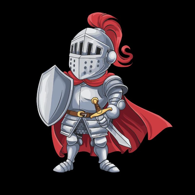 Freundlicher Ritter als Geburtstagsgeschenk Design