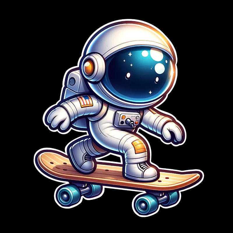 Skateboard Skate Astronaut