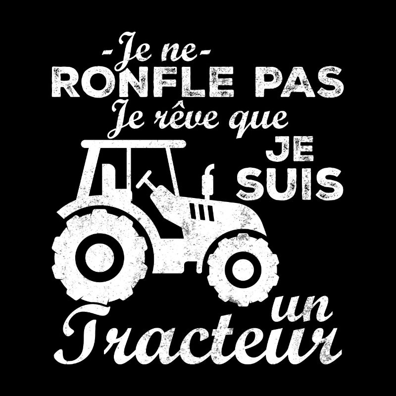 Ich schnarche nicht, ich träume, dass ich ein Traktor bin