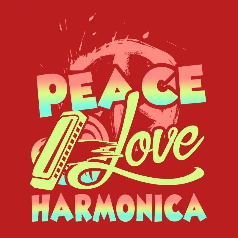 Peace Love Harmonica