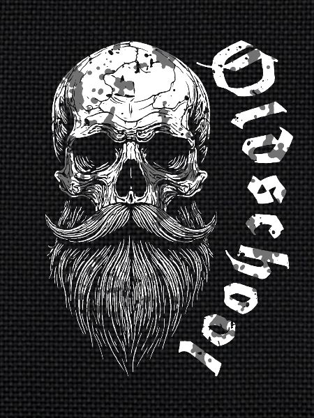 Bearded Oldschool Skull