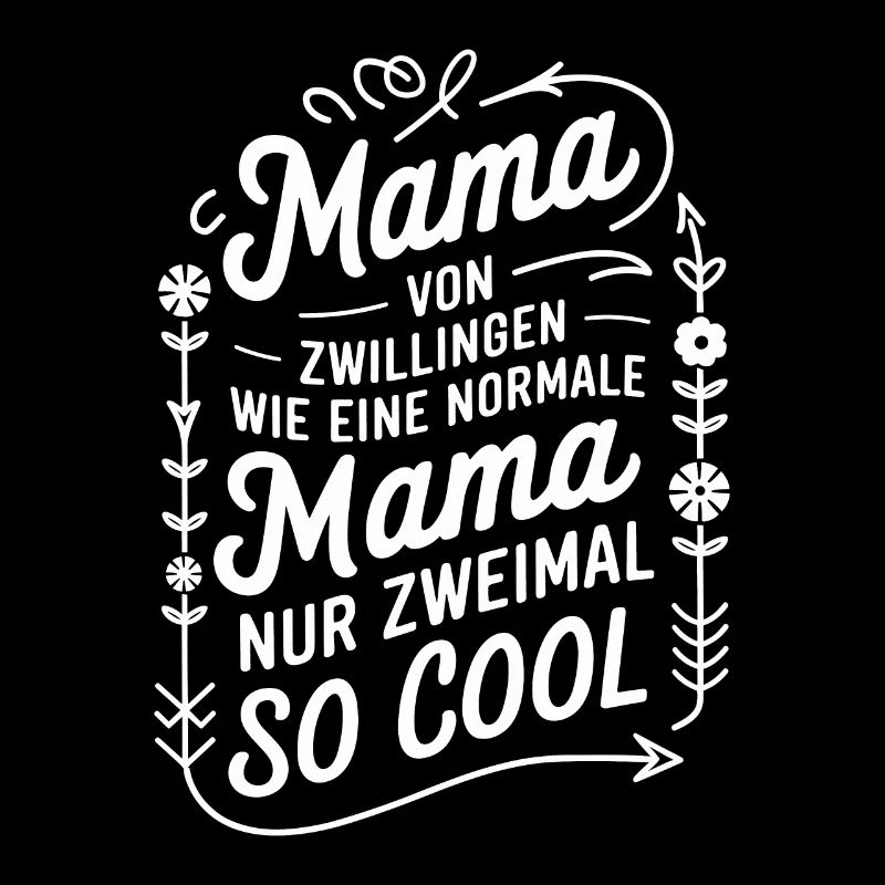 Zwillingsmama Zwillings Mutter Mama von Zwillingen