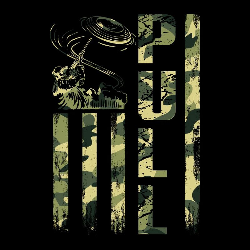 Pull Camouflage Shooting Sports Motif