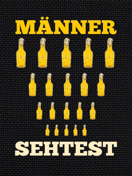 Bier Männer Sehtest Bier Spruch