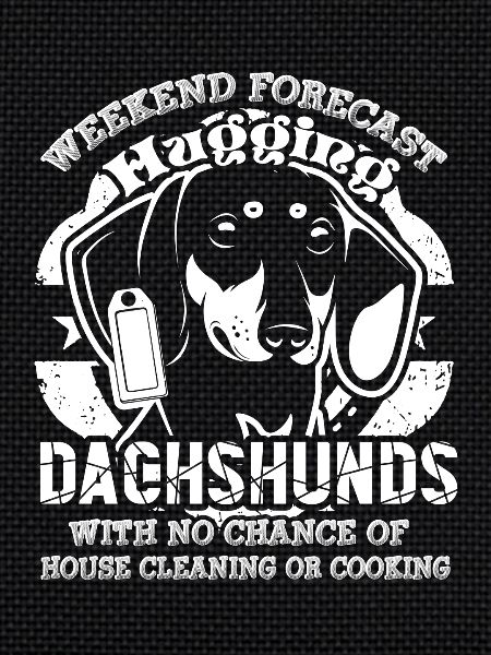 Hugging Dachshunds