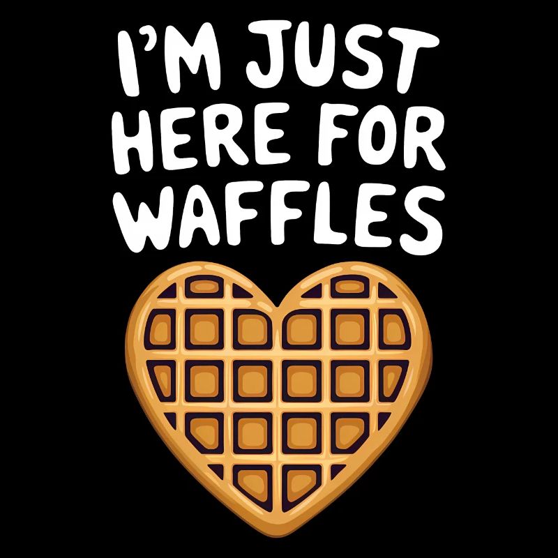 Waffles Saying Dessert Funny Waffles Gift
