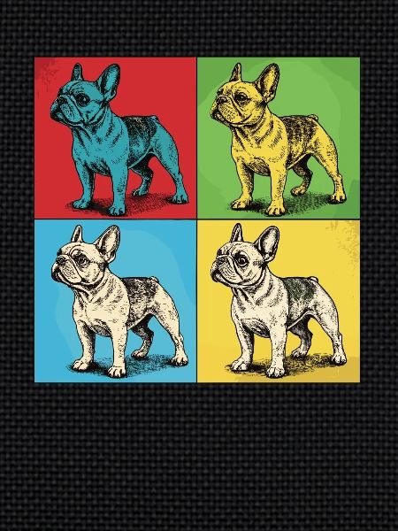 Bouledogue français Pop Art Design
