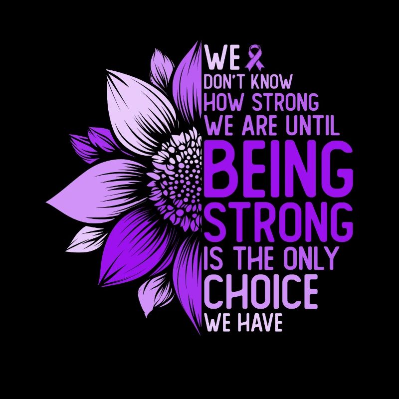 Krebs Bewusstein Sonnenblume Motivation Geschenk