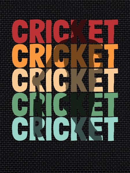 Cricket Player Retro Design