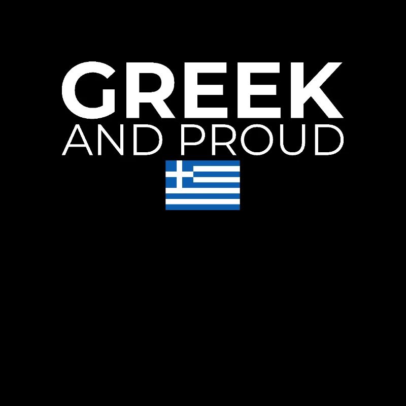 Drapeau grec et fier grec