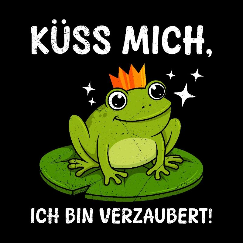 Karneval Frosch KÜSS MICH ICH BIN VERZAUBERT