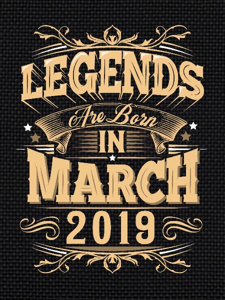 March 2019 Birthday Legend