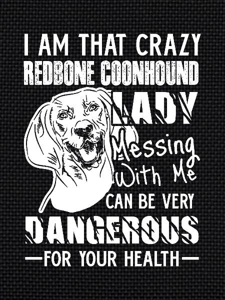 Redbone Coonhound Lady
