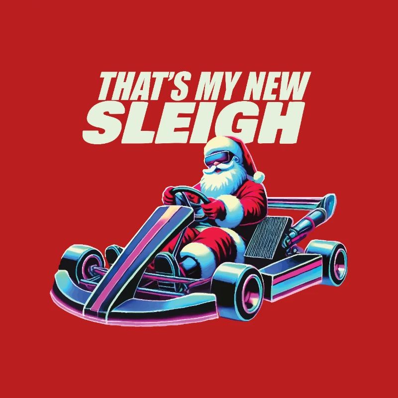 Go-Kart Retro Weihnachtsmann Schlitten Abenteuer