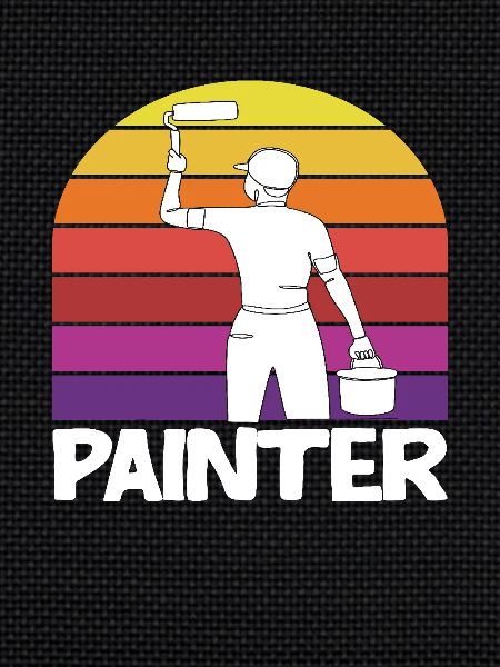 Retro Painter Creative Motif