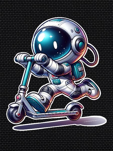 E-Scooter E-Roller Astronaut Scooter