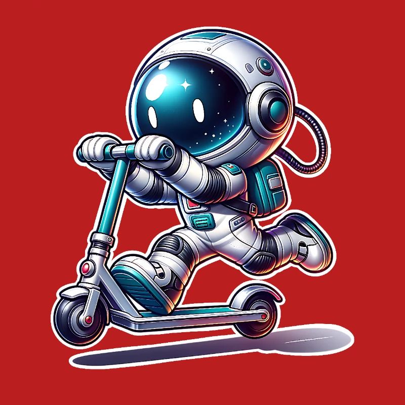 E-Scooter E-Roller Astronaut Scooter