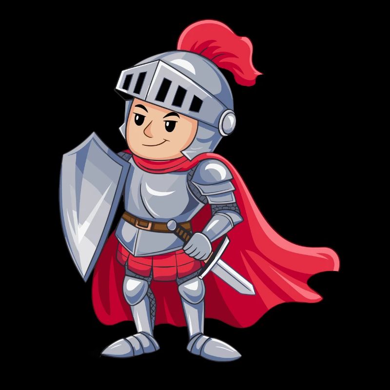 Freundlicher Ritter als Geburtstagsgeschenk Design