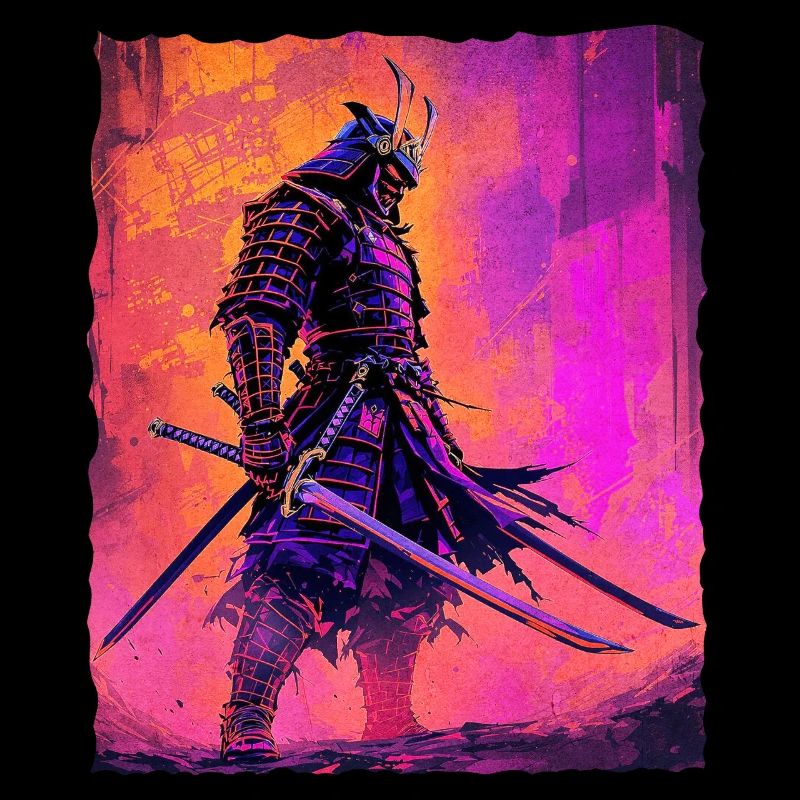 Samouraï Guerrier Honneur et Force Anime