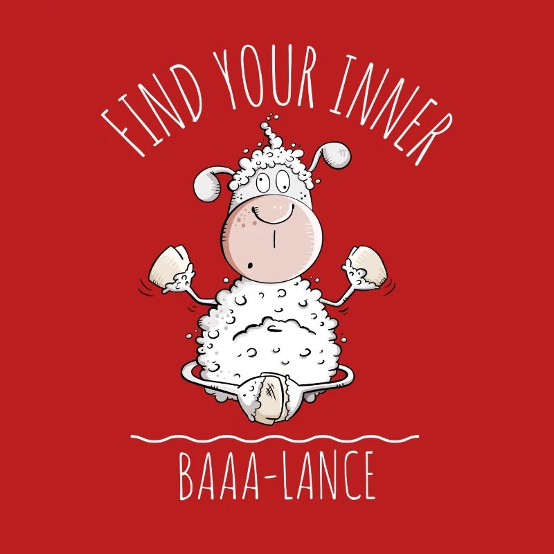 Yoga Mouton Dire Baaa-Lance Jeu de Mots