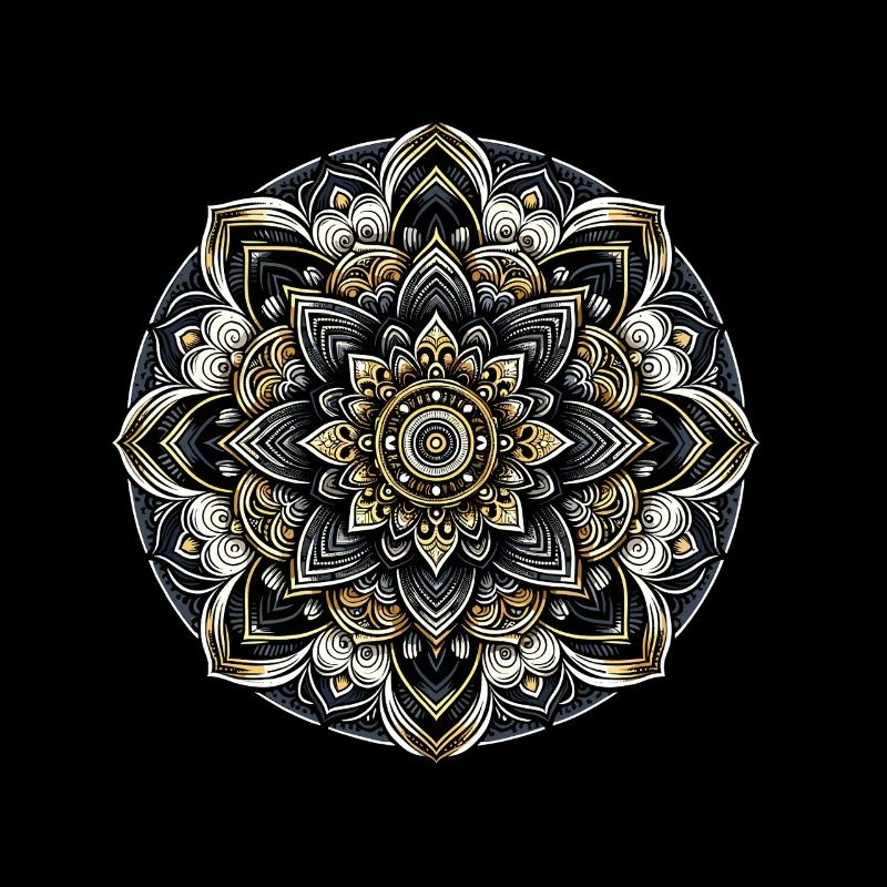 Mandala Modern Harmony Geometry Art