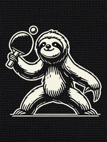 Sloth Table Tennis Player
