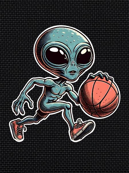 Alien Basketball Dunking