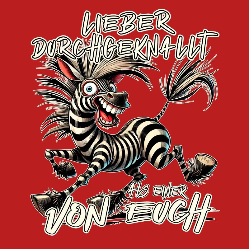 Zebra Lieber durchgeknallt als einer von euch