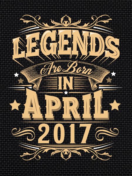 April 2017 Birthday Legend