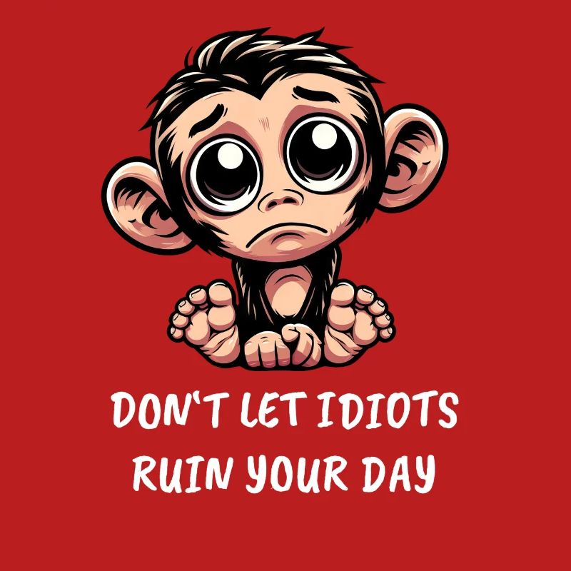 Sad Monkey Emotionally Loyal Chimpanzee