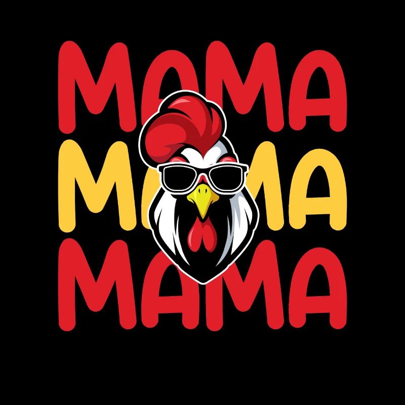 Hahn Mama Mutter Hühner