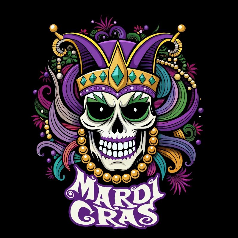 Mardi Gras - Karneval - Totenkopf - Geschenk