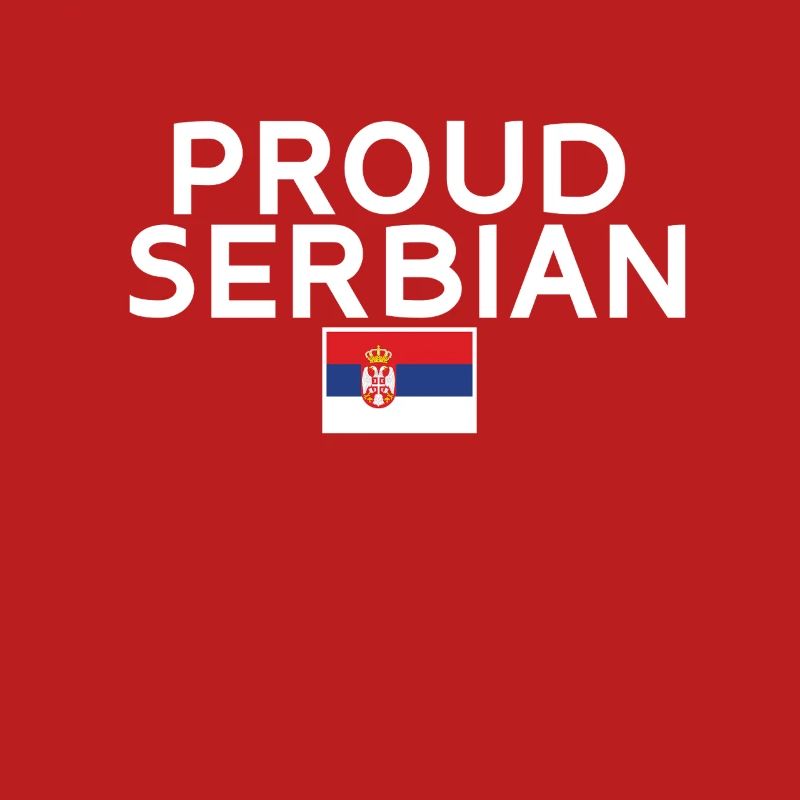 Fier Serbe Serbe Serbe Drapeau Serbe