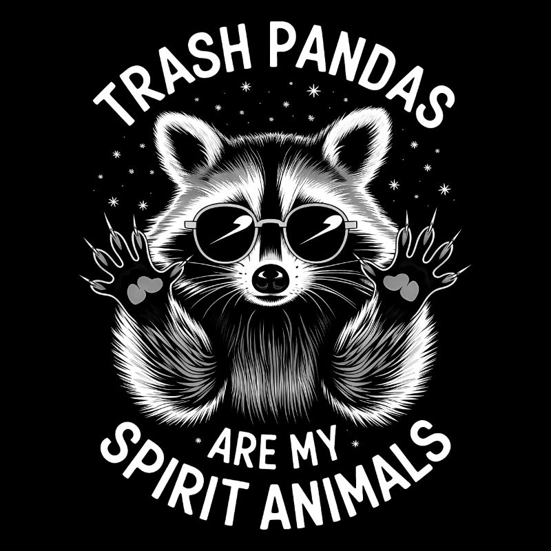 Waschbär Spruch Trash Lustiges Waschbären Geschenk