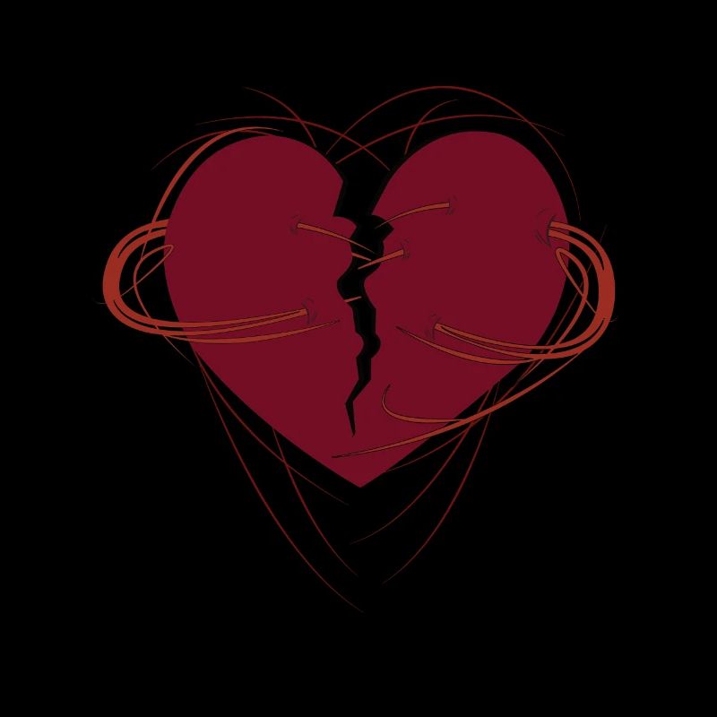 gebrochenes Herz mit Unendlichkeitszeichen