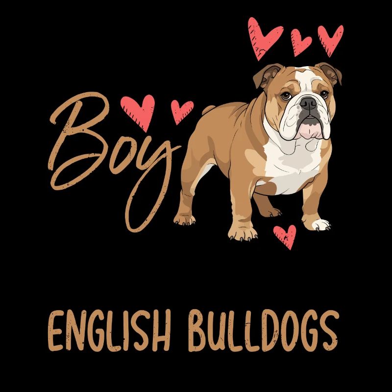 Juste un garçon qui aime les bouledogues anglais