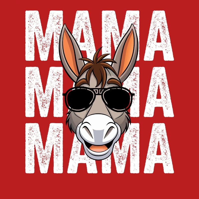 Mama Mutter Esel