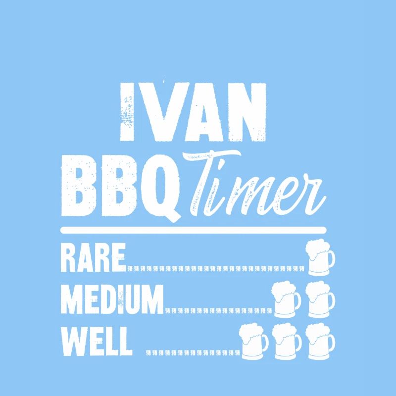 ivan bbq timer- Grill Geschenke Bier Tshirt