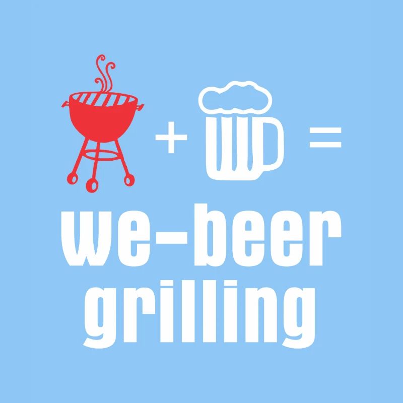We beer grilling BBQ Grill Tshirt Bier Geschenke