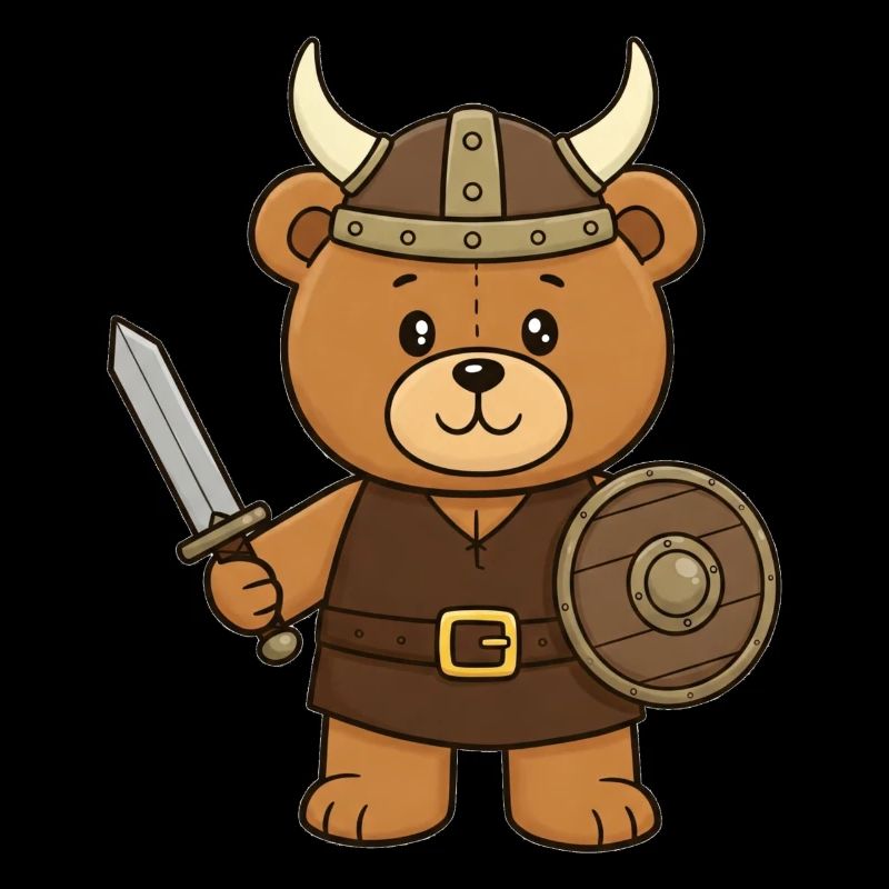 Ours en peluche Viking