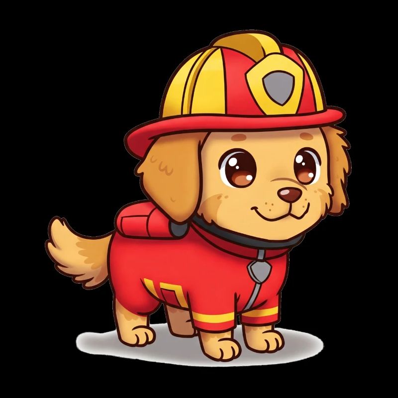 Animal Cartoon Fire Dog