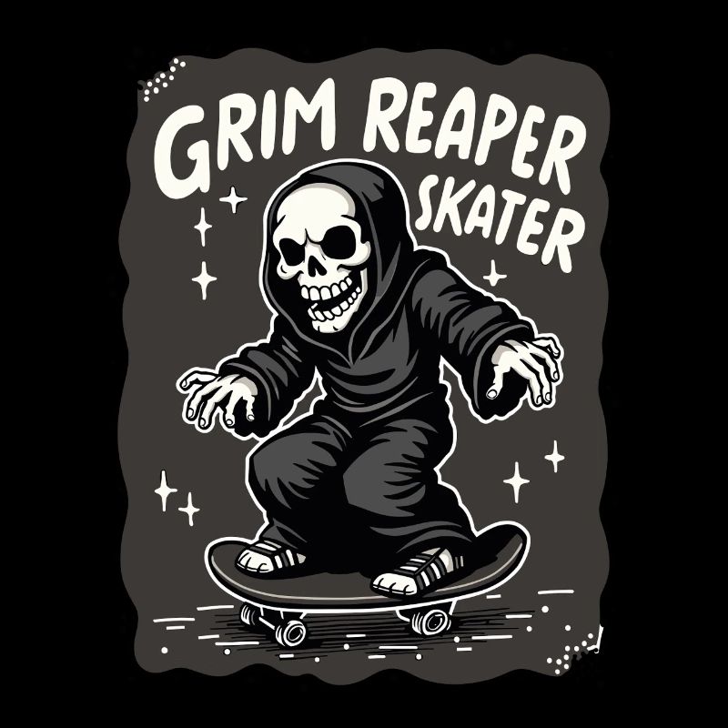 Skateboard Sensenmann – Style Grim Reaper