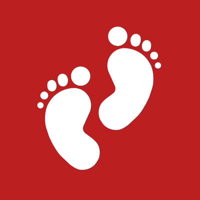 Empreinte de bébé, pieds de bébé
