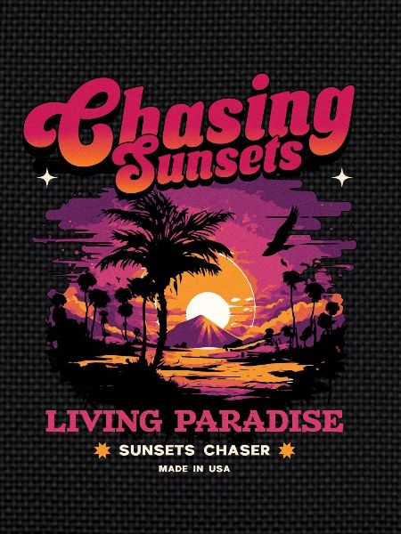 Sunset Paradise Statement Retro