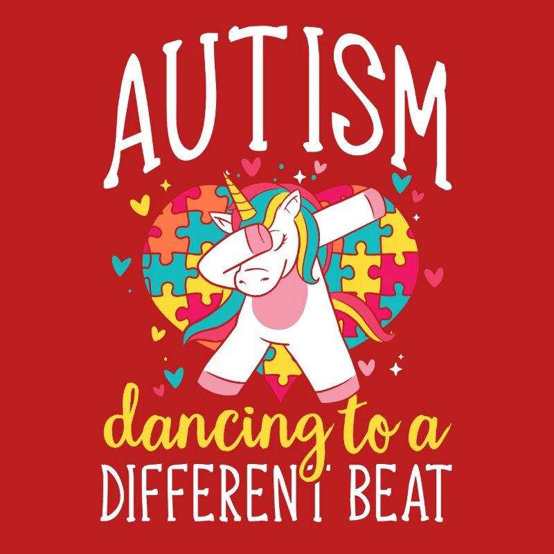 Autism Puzzle Unicorn Dancing Difference Music