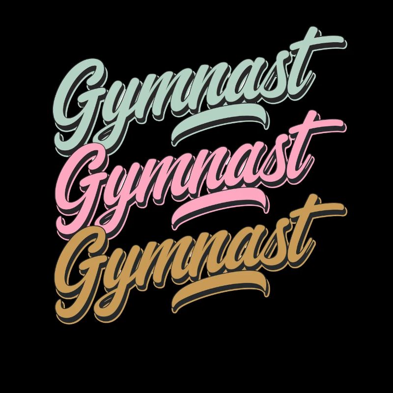 Lettrage de gymnaste pour les athlètes et