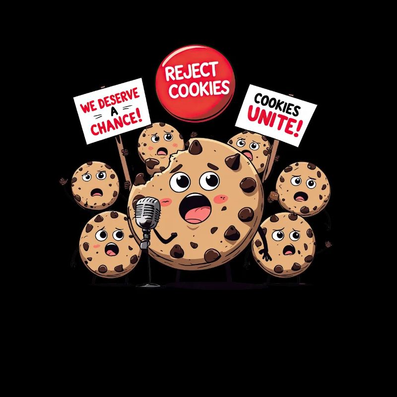 Cookie Rebellion - Conception amusante de protestation de biscuits